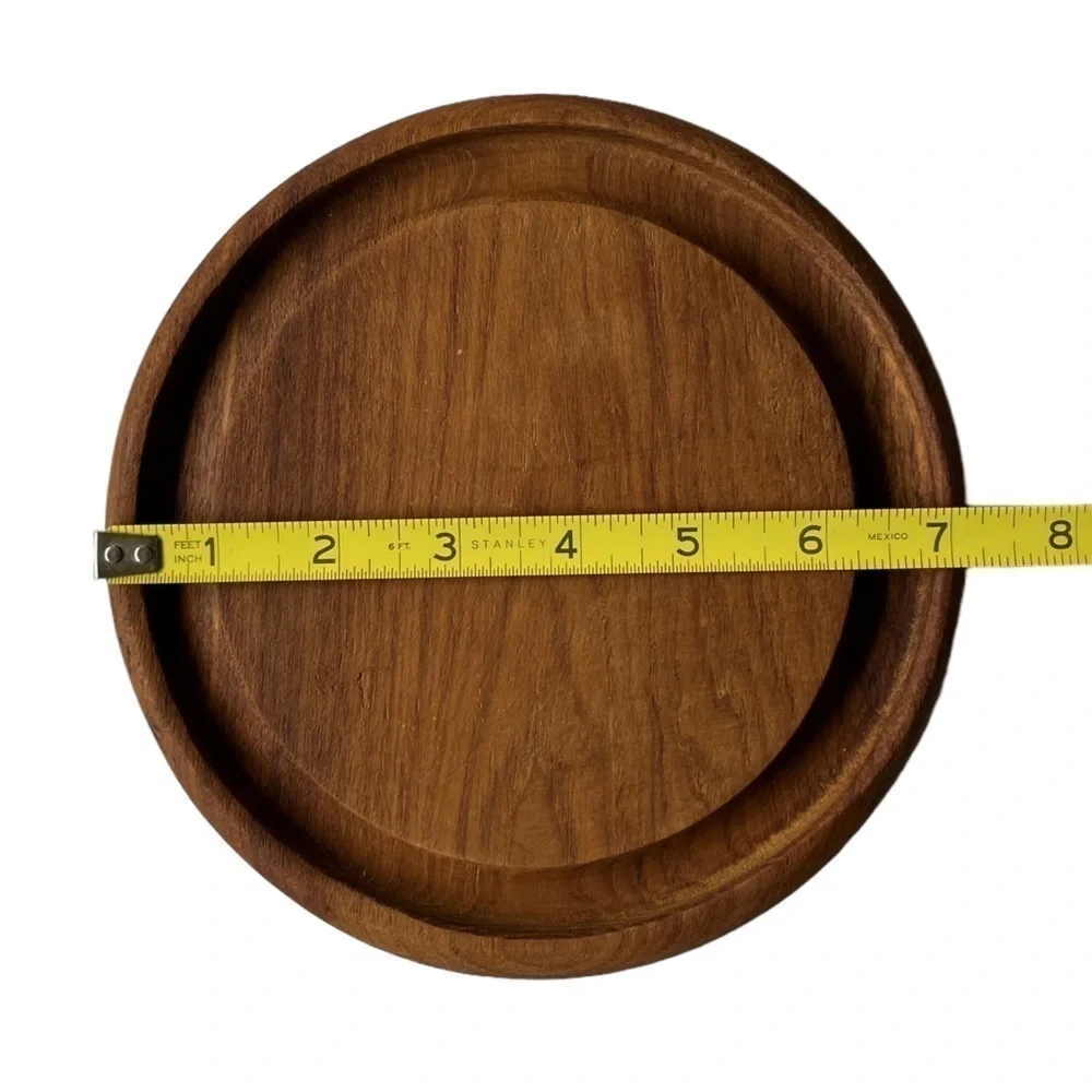Goodwood Teakwood Cheese Tray with Clear Glass Dome by Julie Pomerantz
